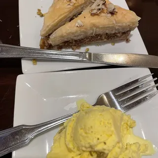 Baklava and Ice Cream