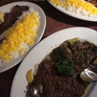 Lamb Koobideh Dinner