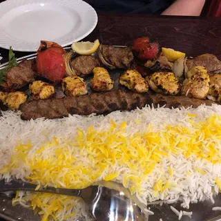 Lamb and Chicken Filet Combination Platter Dinner