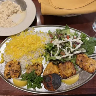 Chicken Kebab Lunch