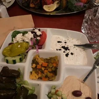 Vegetable Kebab with Rice Dinner