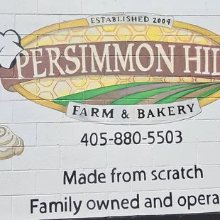 Family-owned and operated bakery and farm.