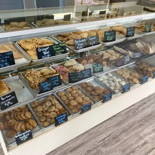 Case of baked goods - cookies, scones, croissants, &amp; more!