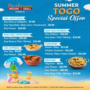 Enjoy Our Refreshing To-Go Special offer