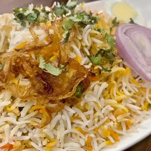 Biryani with chicken