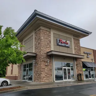 the front of the restaurant
