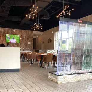 the interior of a restaurant