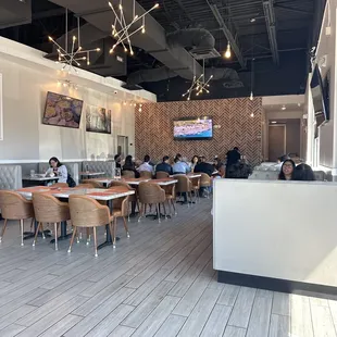 the interior of the restaurant