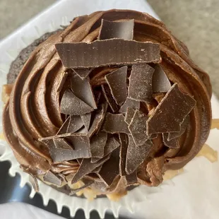 German Chocolate Cupcake
