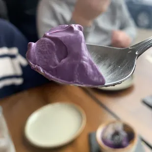 Ube creme brûlée