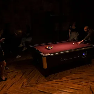 A friendly game of pool