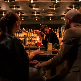 Mixing up the cocktails