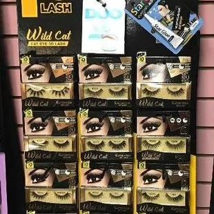 We Have Over 50 Different Styles of Eye Lashes to Choose From Including Human Hair, No.1 "3D" by EBIN &amp; "5D" by Absolute