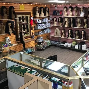 Our Warm Comfortable and Relaxing Wig Section!