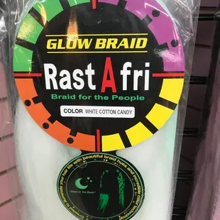 GLOW In The DARK Braiding Hair..!!