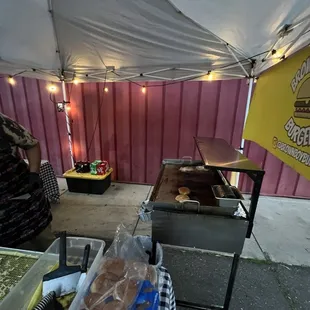 Brown boys burger our front