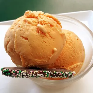 a scoop of ice cream