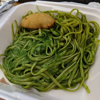 Tallarin Verde con Bistec