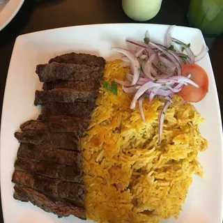 Tacu Tacu con Bistec