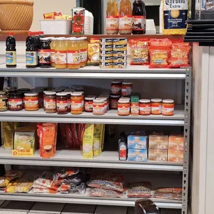 a variety of food items