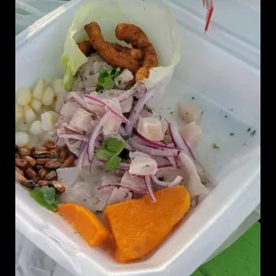 Un ceviche de Pescado