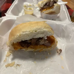 Chicharron sandwich