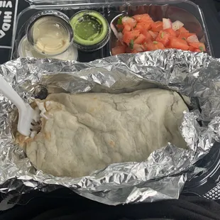 Rotisserie stuffed Regular Burrito.