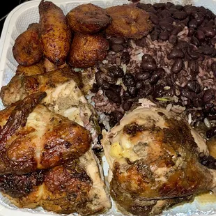 Plantains Black Bean Cilantro Rice