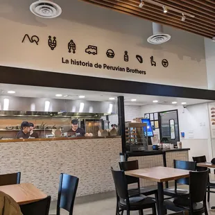 the interior of a restaurant