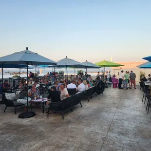 Rooftop view towards the ocean