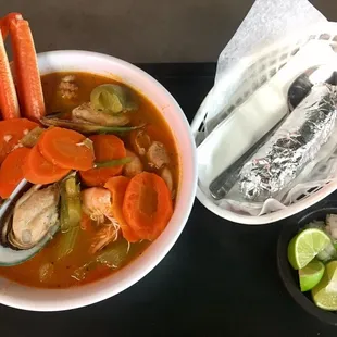 7 seafood mix soup.