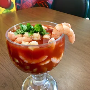Delicious shrimp cocktails!