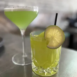 two cocktails