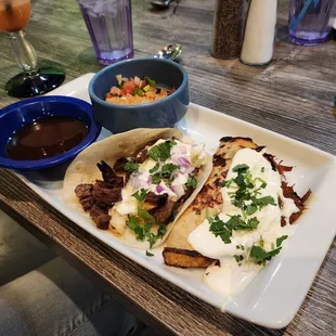 Californian and birria tacos