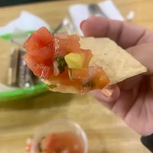 House made salsa (served for free)