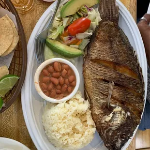 a plate of food on a table
