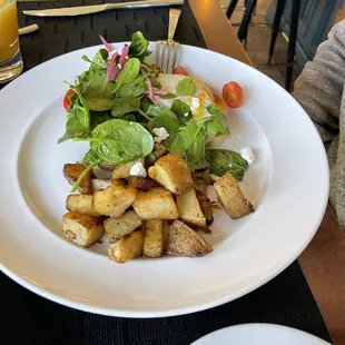 a plate of food on a table