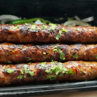 The Seekh Kabab entree is Kababs and a cheap small salad only