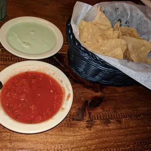 Chips and salsa. Just ok. Chips we&apos;re decent.