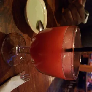 a drink with a straw