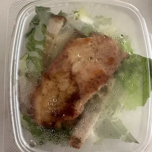 This is the $17 grilled chicken Cesar salad.