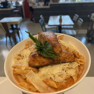 Seafood rigatoni