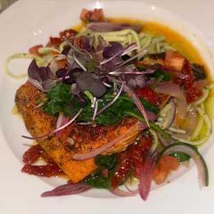 Salmon Santorini