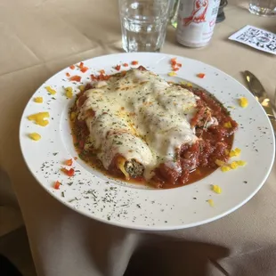 Cannelloni Al Forno.   So good!