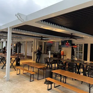 Outdoor seating area