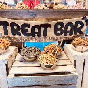 Pet-Vet Treat Bar! Join us for Yappy Hour (half price treat bar treats) M-F from 10am-12pm!