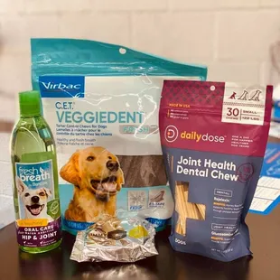We carry a full line of dental treats as well as offer dental scaling in Pet-Vet Animal Clinic!