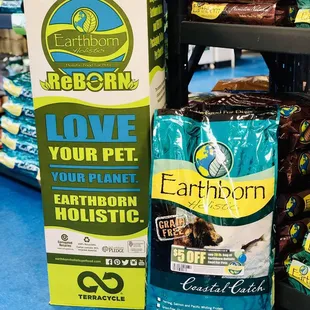 We recycle Earthborn Holistic dog food bags! Just bring the empty bag back to our store!