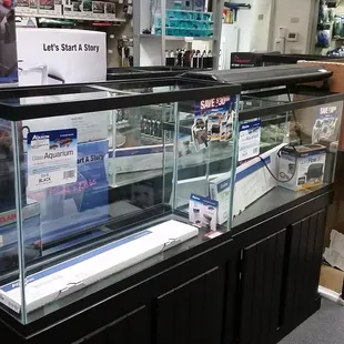 Some of the aquariums we offer