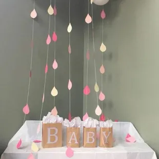 Baby Shower Prize Table
